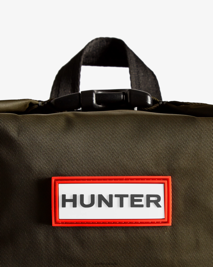 208Z2Z424 Hunter Outlet - Hunter Men Mini Nylon Pioneer Top Clip Backpack Dark Olive
