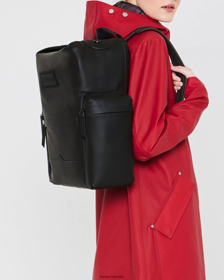 208Z2Z426 Hunter Canada - Hunter Men Top Clip Backpack - Rubberized Leather