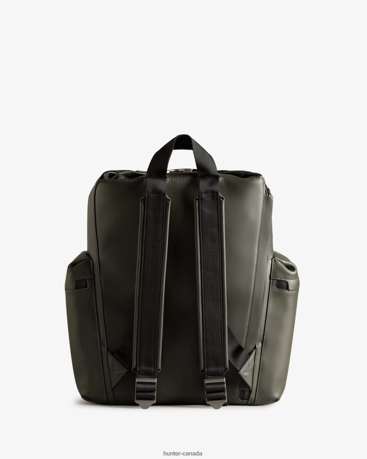 208Z2Z427 Hunter Boots Sale - Hunter Men Top Clip Backpack - Rubberized Leather