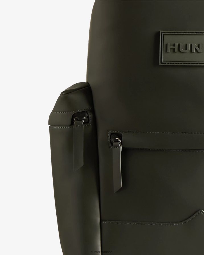 208Z2Z427 Hunter Boots Sale - Hunter Men Top Clip Backpack - Rubberized Leather