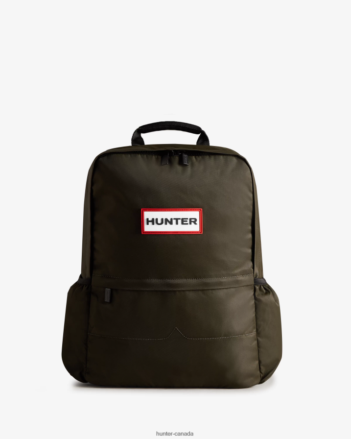 208Z2Z435 Hunter Boots Sale - Hunter Men Nylon Large Backpack Dark Olive