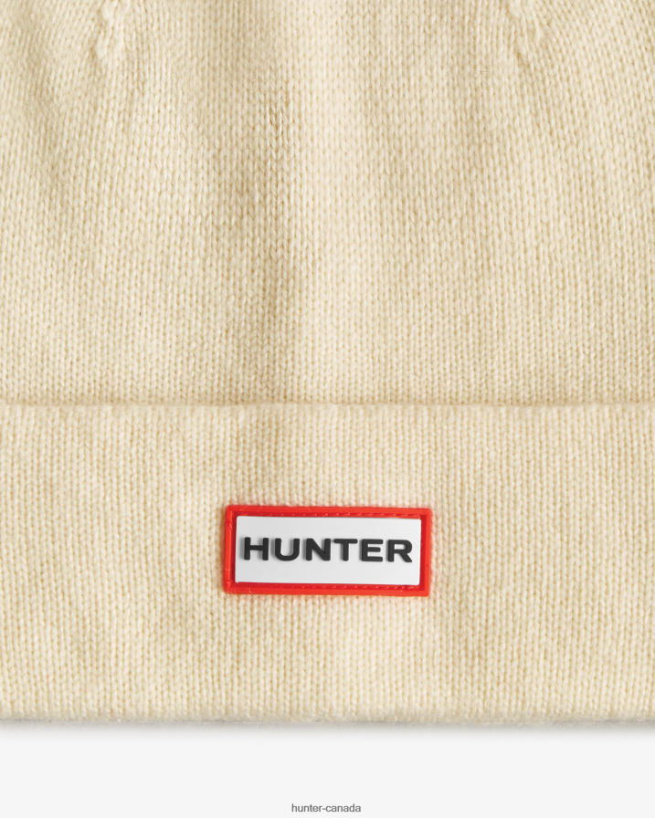 208Z2Z444 Hunter Outlet - Hunter Men Play Essential Cuff Beanie White