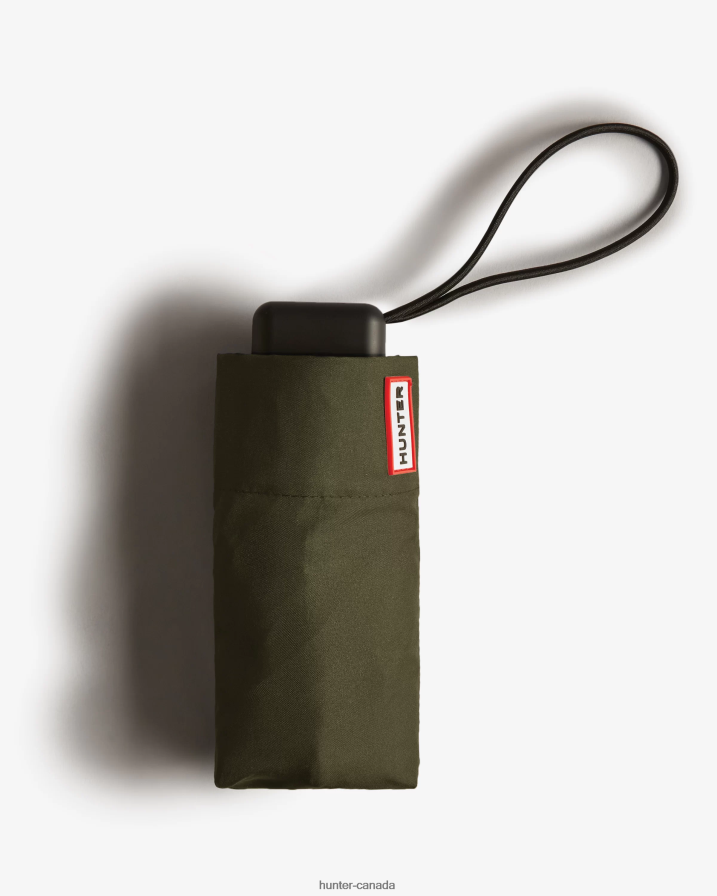 208Z2Z450 Hunter Canada - Hunter Men Mini Compact Umbrella Dark Olive