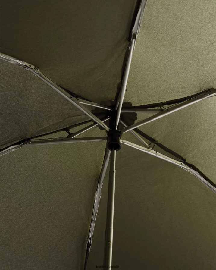 208Z2Z450 Hunter Canada - Hunter Men Mini Compact Umbrella Dark Olive