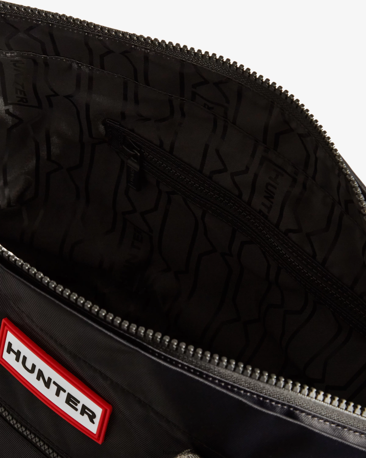 208Z2Z457 Hunter Boots - Hunter Men Nylon Medium Top Clip Tote Bag Black