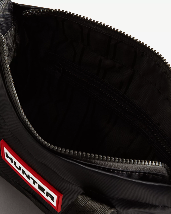 208Z2Z461 Hunter Boots - Hunter Men Nylon Mini Top Clip Tote Bag Black