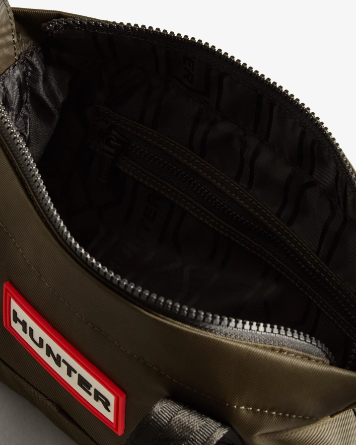 208Z2Z462 Hunter Canada - Hunter Men Nylon Mini Top Clip Tote Bag Dark Olive