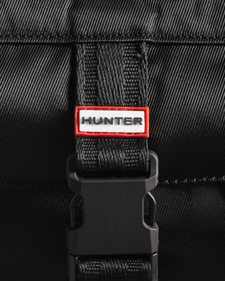 208Z2Z466 Hunter Canada - Hunter Men Nylon Three-Way Top Clip Crossbody Bag Black