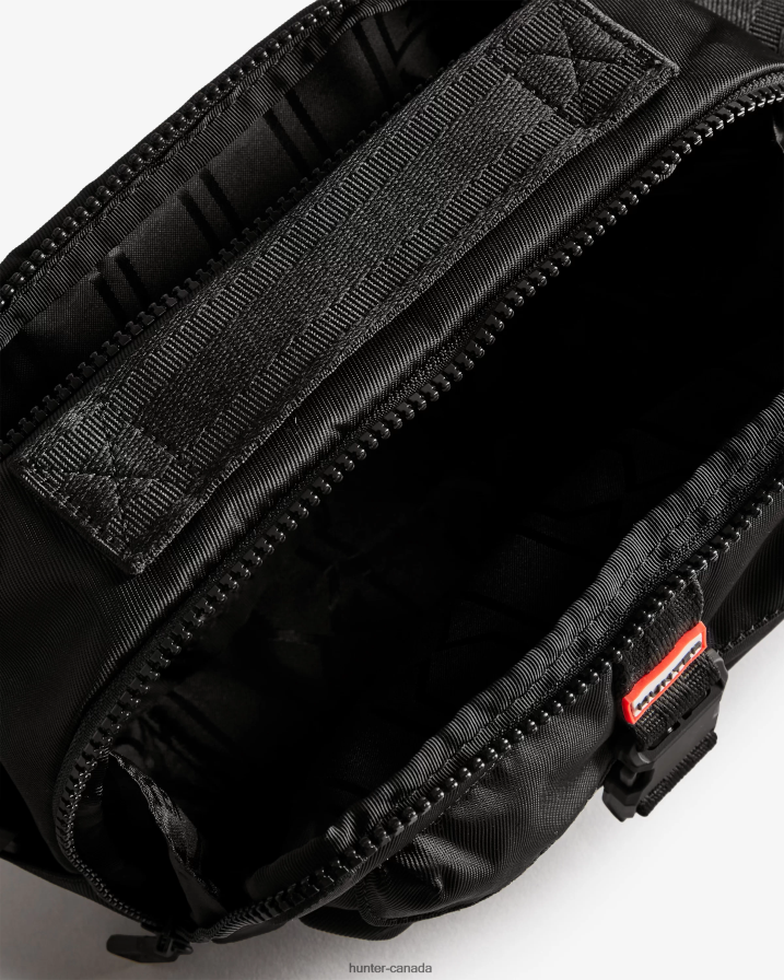 208Z2Z466 Hunter Canada - Hunter Men Nylon Three-Way Top Clip Crossbody Bag Black