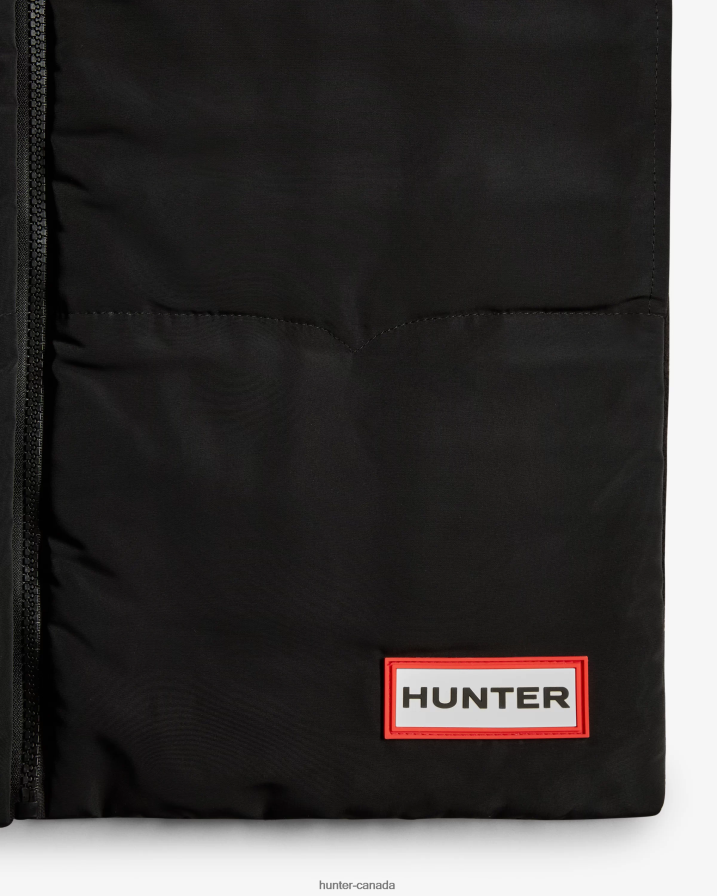 208Z2Z495 Hunter Boots Sale - Hunter Men Intrepid Zip Up Scarf Black