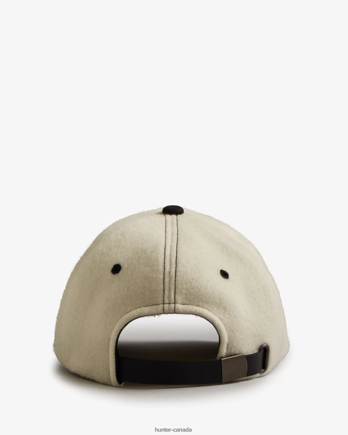 208Z2Z497 Hunter Boots - Hunter Men Wool Logo Baseball Cap White Willow