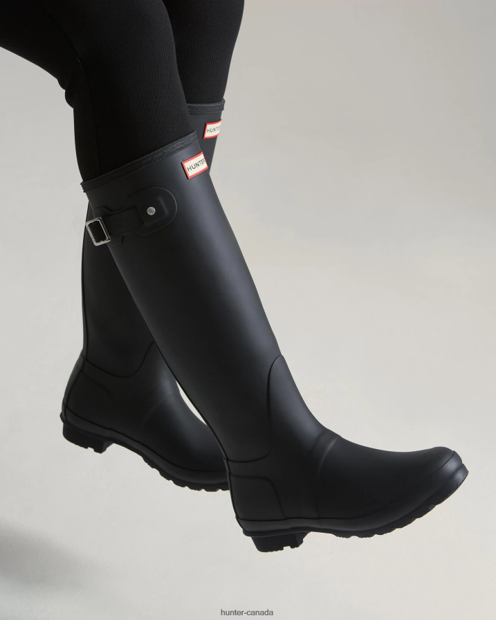 208Z2Z5 Hunter Boots - Hunter Women Original Tall Rain Boots Black