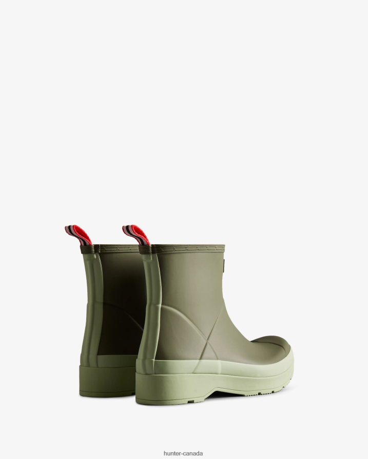 208Z2Z501 Hunter Boots - Hunter Men Play Short Rain Boots Lichen Green/Everglade Green