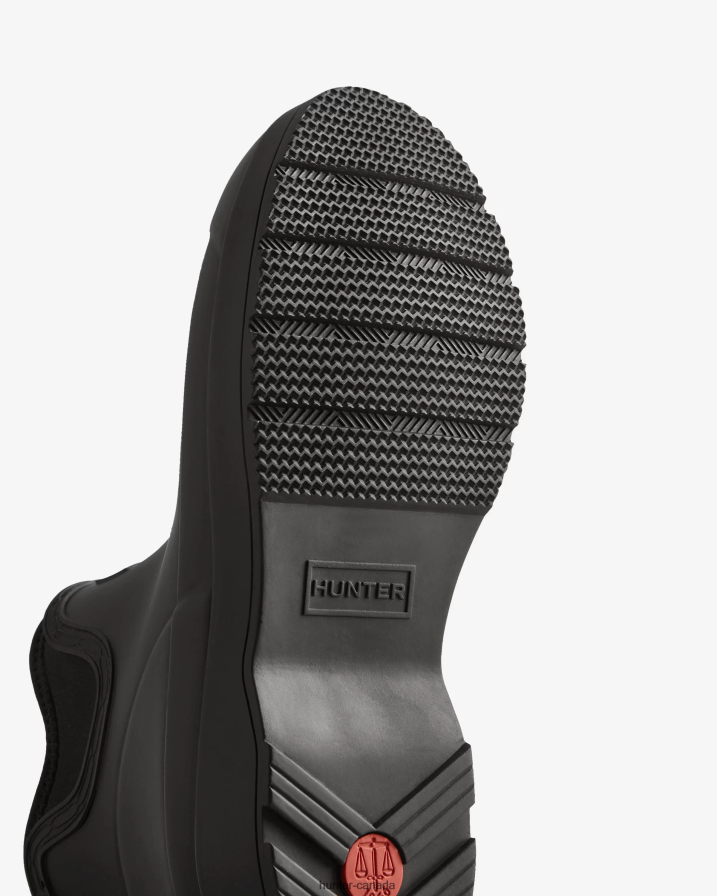 208Z2Z508 Hunter Outlet - Hunter Men Play Neoprene Chelsea Boots Black