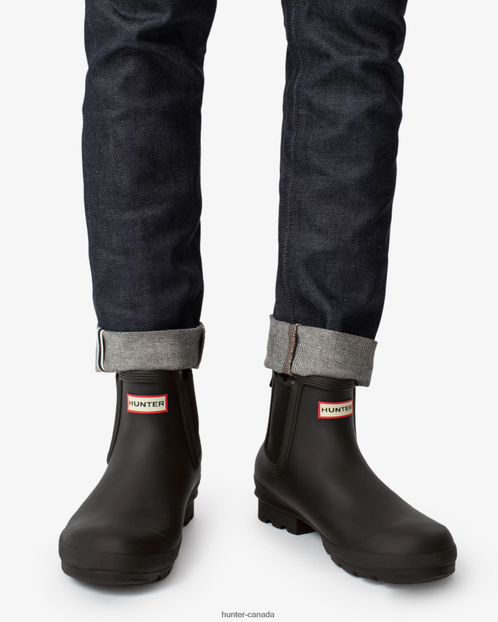 208Z2Z512 Hunter Outlet - Hunter Men Original Chelsea Boots Black