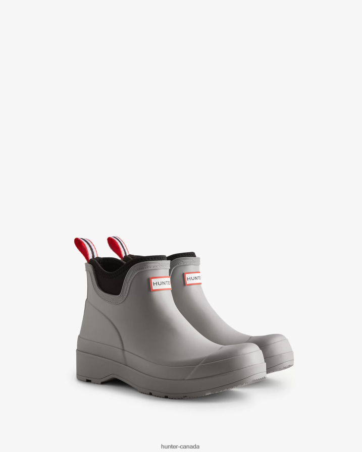 208Z2Z521 Hunter Boots - Hunter Men Play Neoprene Chelsea Boots Steall Light Grey
