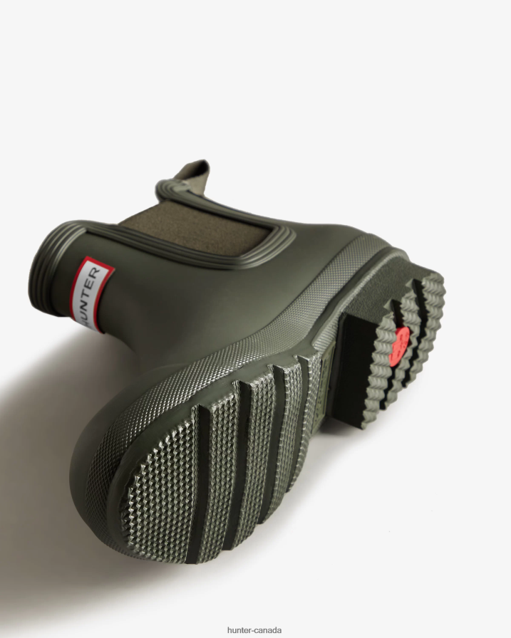 208Z2Z528 Hunter Outlet - Hunter Men Original Chelsea Boots Dark Olive