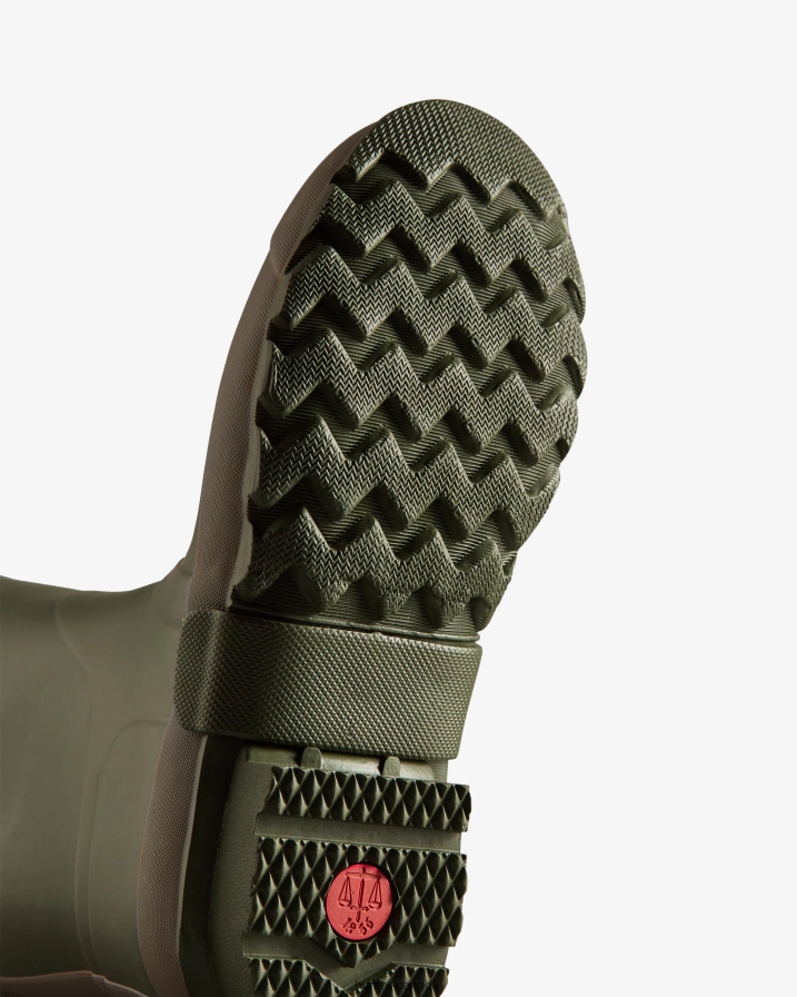 208Z2Z529 Hunter Boots - Hunter Men Gardener Rain Boots Dark Olive/Clay