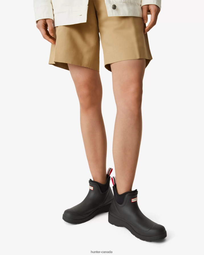 208Z2Z53 Hunter Boots - Hunter Women Play Neoprene Chelsea Boots Black