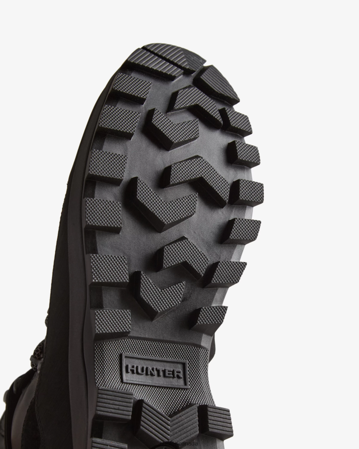 208Z2Z537 Hunter Boots - Hunter Men Explorer Insulated Lace-Up Leather Commando Boots Black