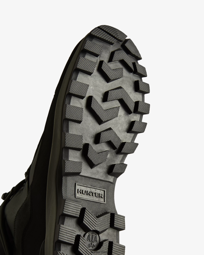 208Z2Z538 Hunter Canada - Hunter Men Explorer Insulated Lace-Up Leather Commando Boots Olive/Black