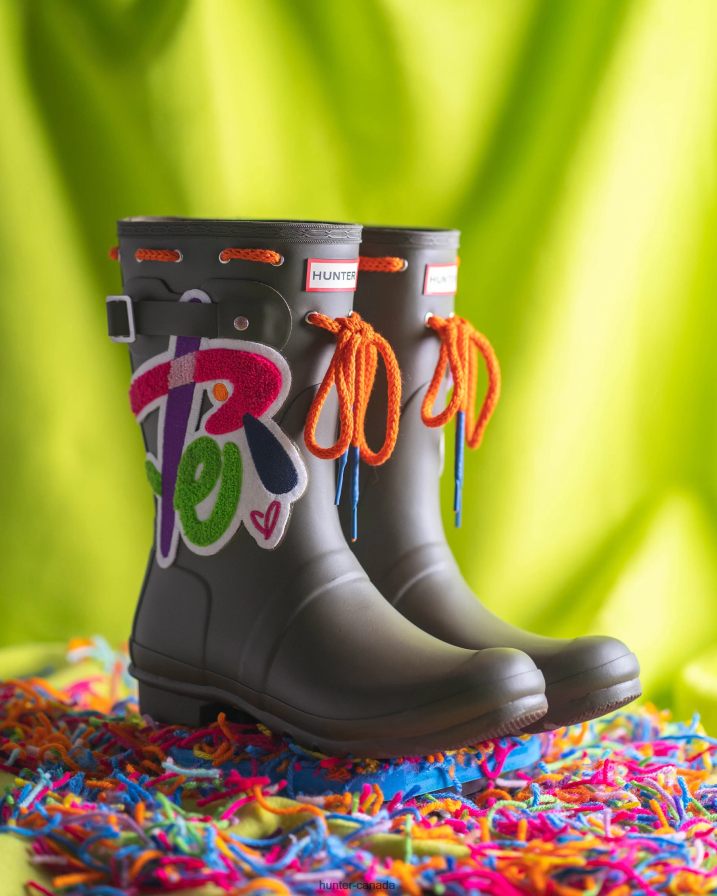 208Z2Z539 Hunter Boots Sale -Men Hunter X Sam Lao Original Short Rain Boot