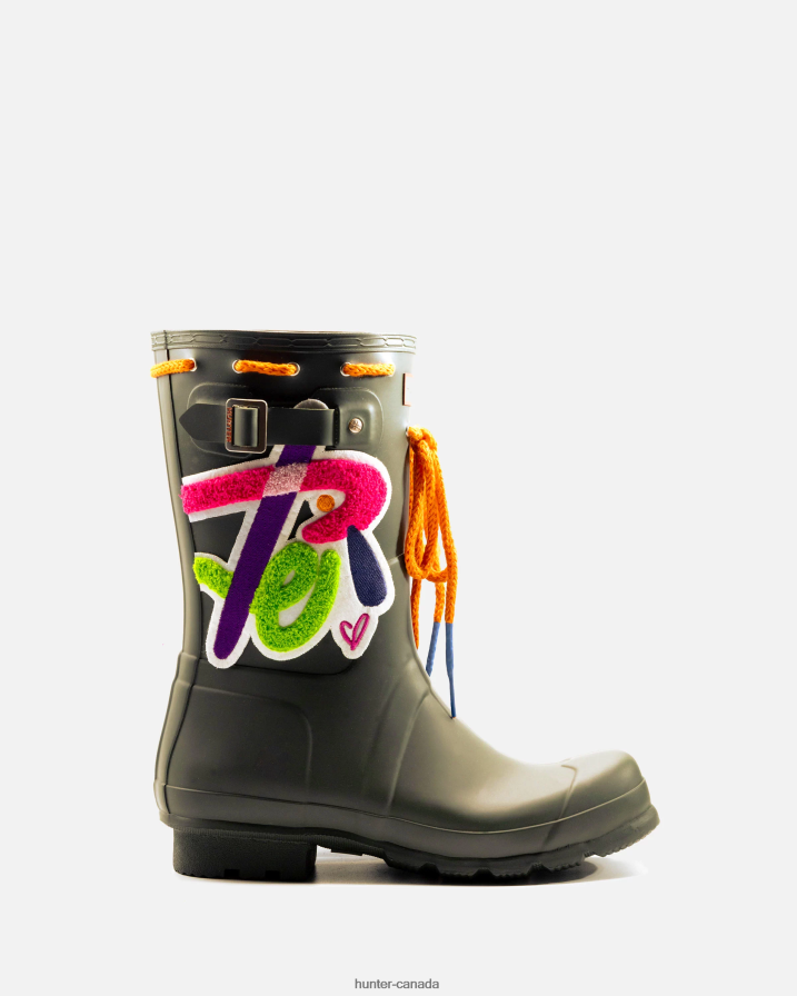 208Z2Z539 Hunter Boots Sale -Men Hunter X Sam Lao Original Short Rain Boot