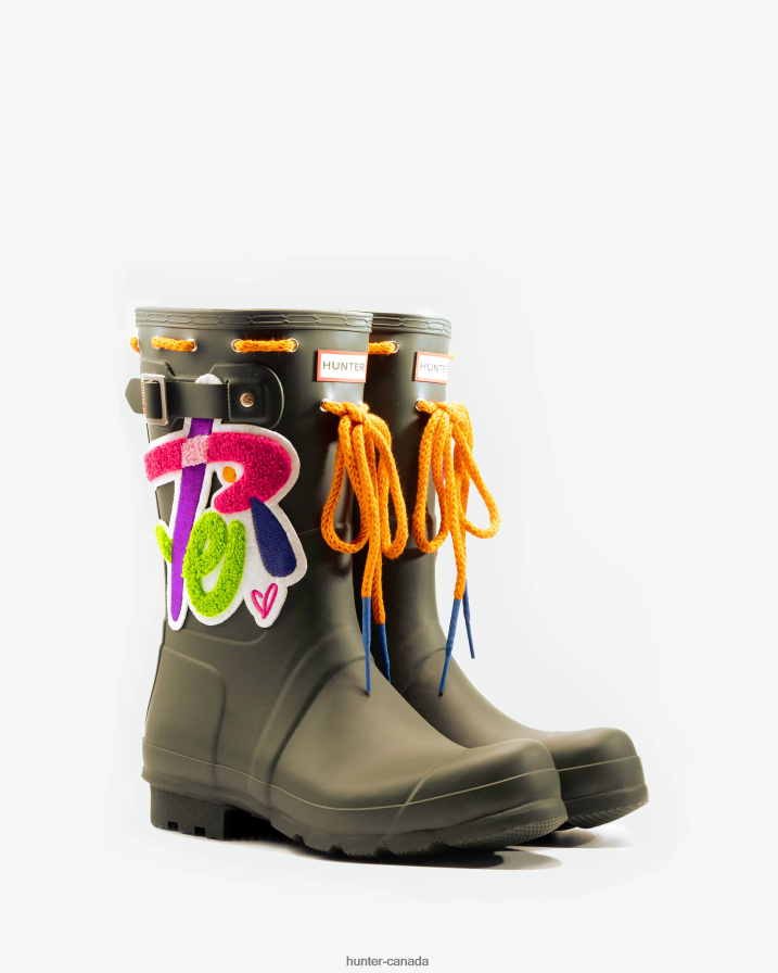 208Z2Z539 Hunter Boots Sale -Men Hunter X Sam Lao Original Short Rain Boot