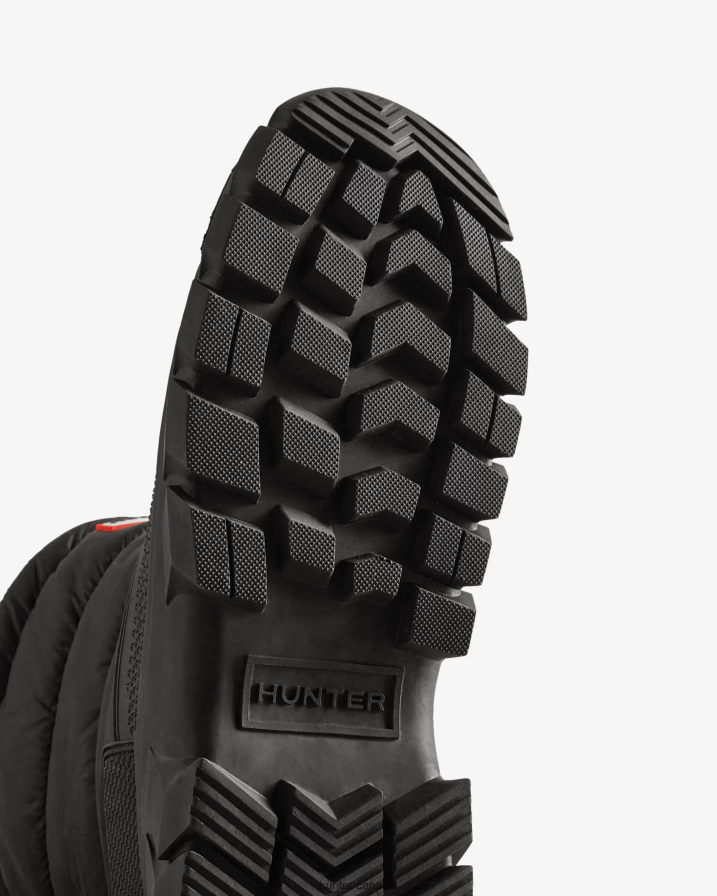 208Z2Z540 Hunter Outlet - Hunter Men Intrepid Insulated Short Snow Boots Black