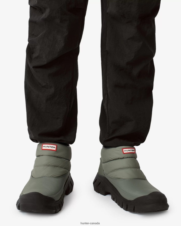 208Z2Z541 Hunter Boots - Hunter Men Intrepid Insulated Ankle Snow Boots Urban Grey/Black