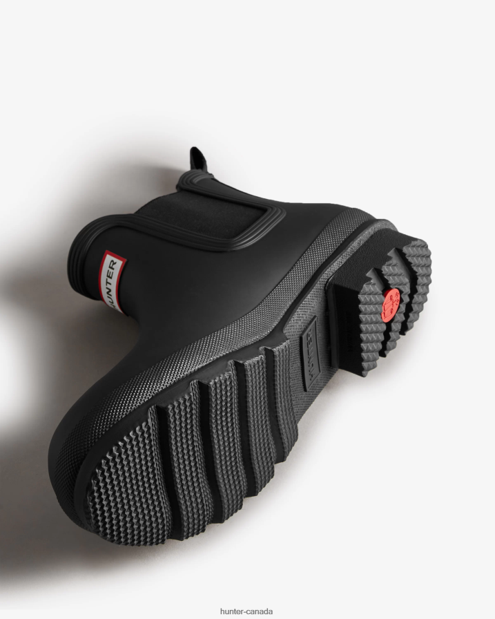 208Z2Z543 Hunter Boots Sale - Hunter Men Insulated Chelsea Boots Black