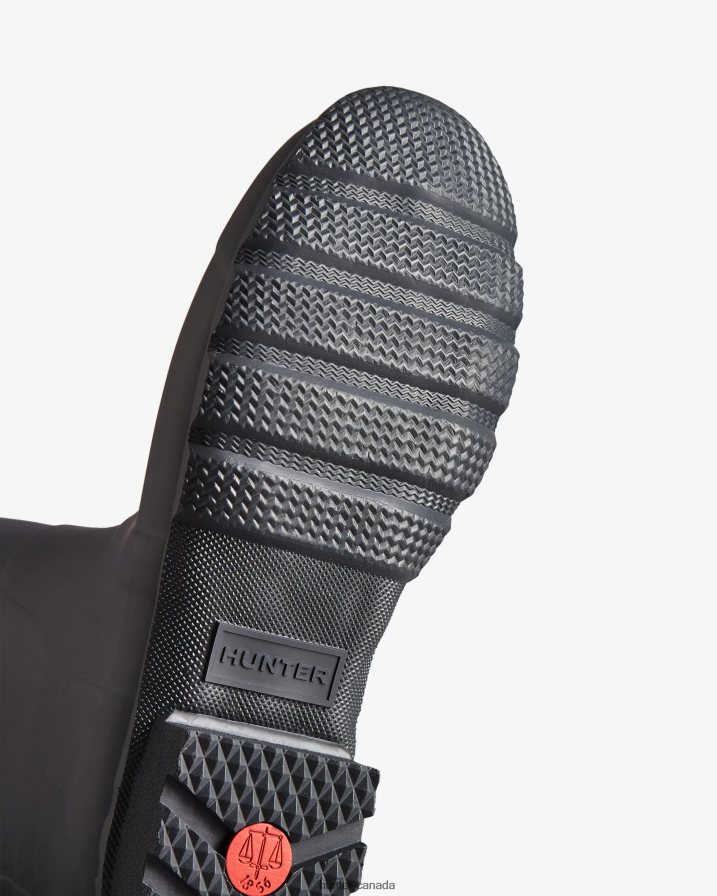 208Z2Z544 Hunter Outlet - Hunter Men Short Side Adjustable Rain Boots Slate Grey