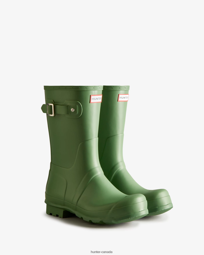 208Z2Z551 Hunter Boots Sale - Hunter Men Original Short Rain Boots Fell Green