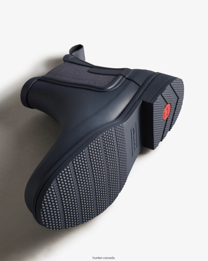 208Z2Z552 Hunter Outlet - Hunter Men Refined Slim Fit Chelsea Boots Navy