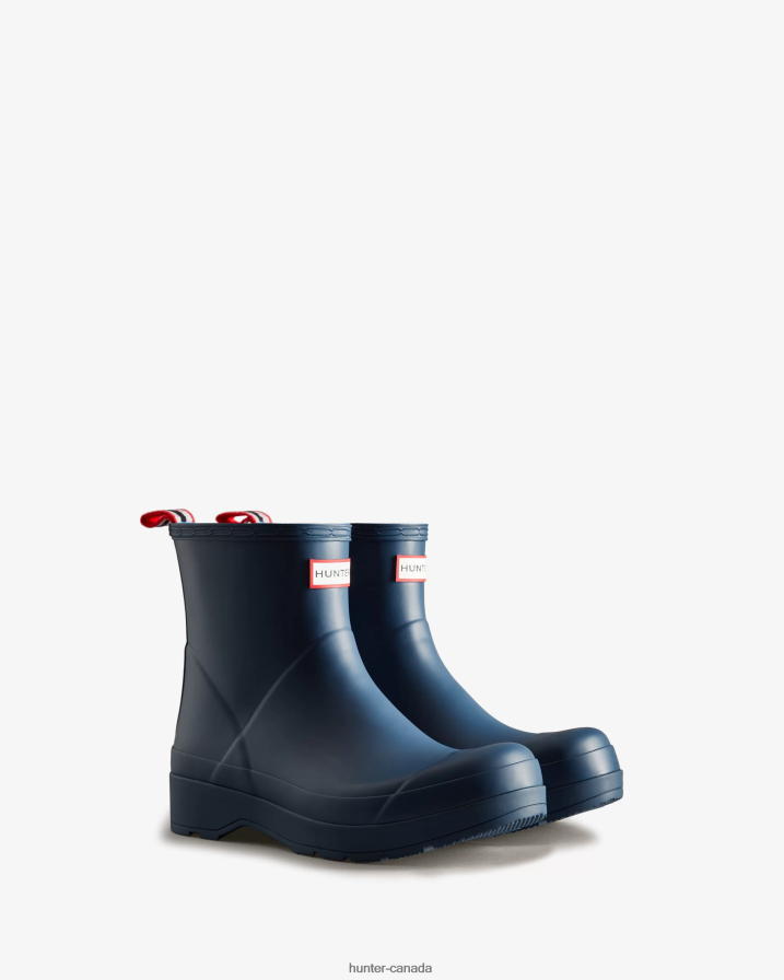 208Z2Z553 Hunter Boots - Hunter Men Play Short Rain Boots Kerhuelen Navy
