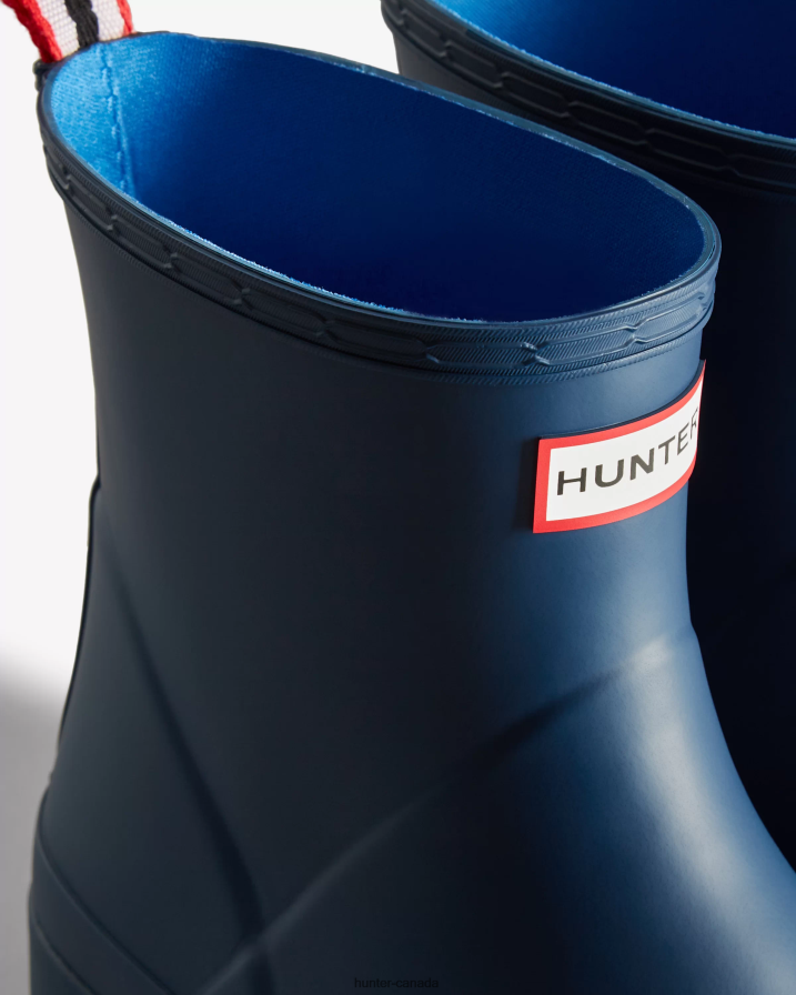 208Z2Z553 Hunter Boots - Hunter Men Play Short Rain Boots Kerhuelen Navy