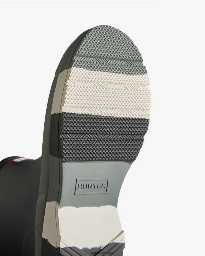 208Z2Z558 Hunter Canada - Hunter Men PLAY Short Striped Sole Rain Boots