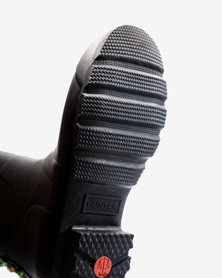 208Z2Z560 Hunter Outlet - Hunter Men CLUB BUM Backstrap Tall Rain Boots Black