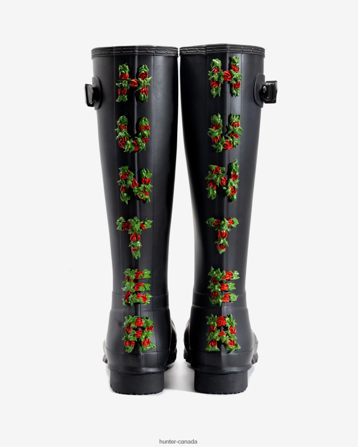 208Z2Z560 Hunter Outlet - Hunter Men CLUB BUM Backstrap Tall Rain Boots Black