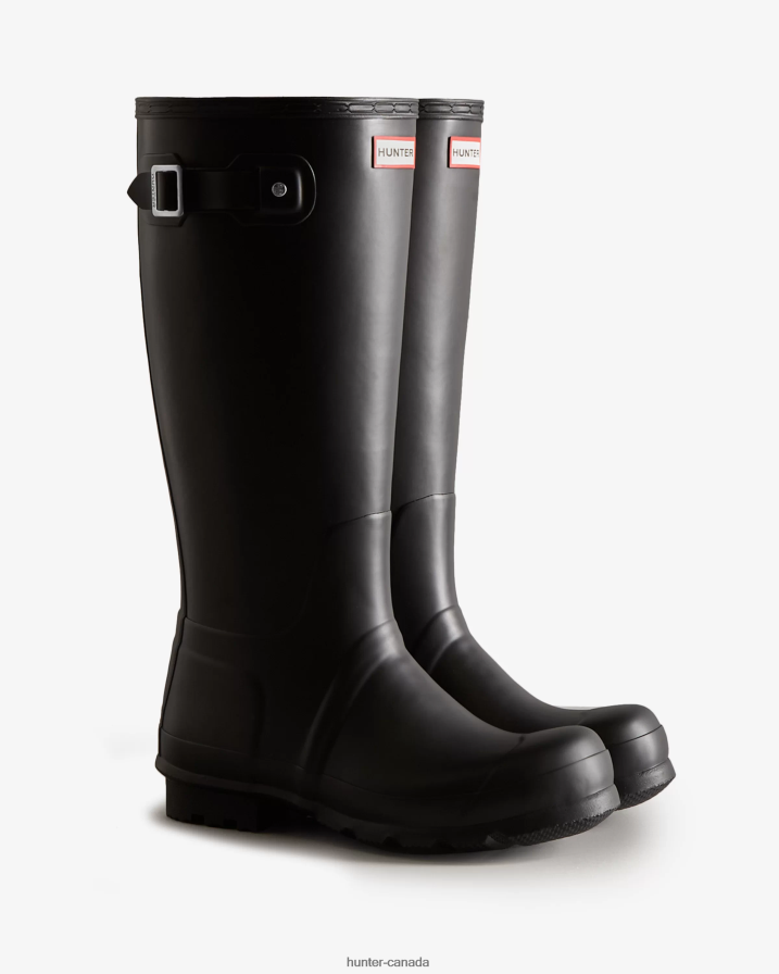 208Z2Z564 Hunter Outlet - Hunter Men Tall Insulated Rain Boots Black