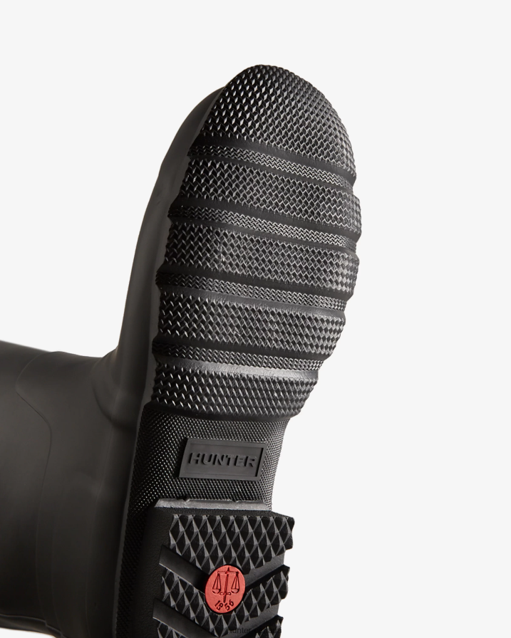 208Z2Z564 Hunter Outlet - Hunter Men Tall Insulated Rain Boots Black