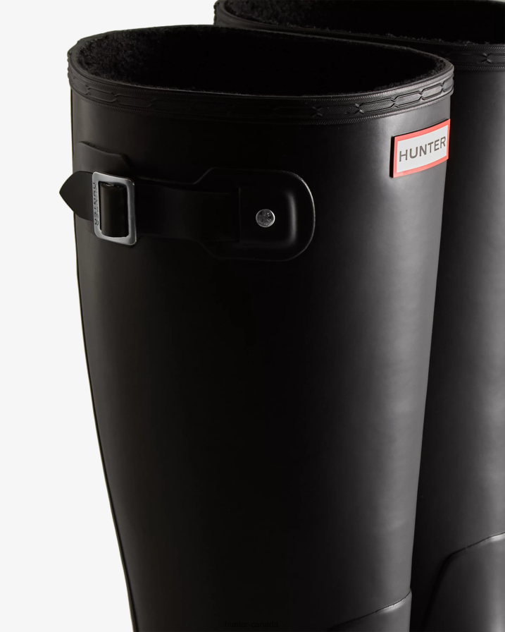 208Z2Z564 Hunter Outlet - Hunter Men Tall Insulated Rain Boots Black