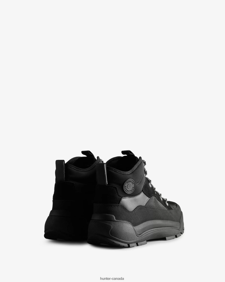 208Z2Z571 Hunter Boots Sale - Hunter Men Urban Explorer Lace-Up Leather Commando Boots Black