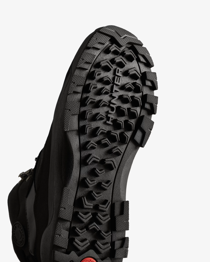 208Z2Z571 Hunter Boots Sale - Hunter Men Urban Explorer Lace-Up Leather Commando Boots Black