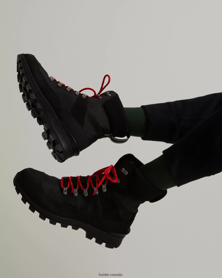 208Z2Z573 Hunter Boots - Hunter Men Insulated Recycled Polyester Commando Boots Black