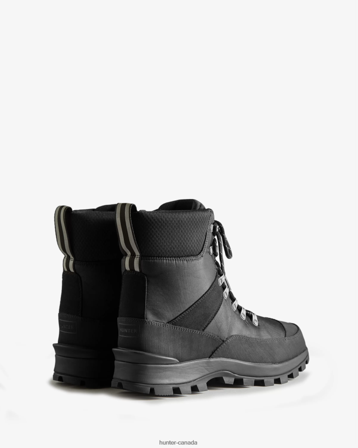 208Z2Z573 Hunter Boots - Hunter Men Insulated Recycled Polyester Commando Boots Black