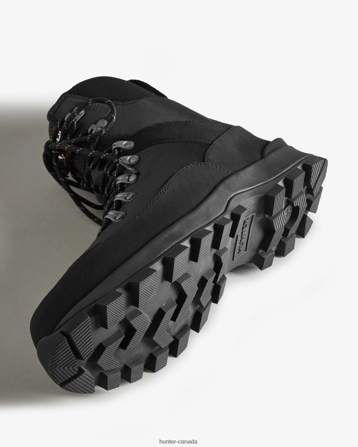 208Z2Z573 Hunter Boots - Hunter Men Insulated Recycled Polyester Commando Boots Black