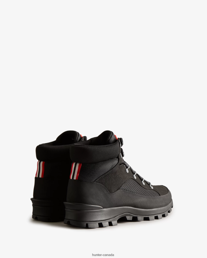 208Z2Z575 Hunter Boots Sale - Hunter Men Explorer Insulated Lace-Up Commando Boots Black