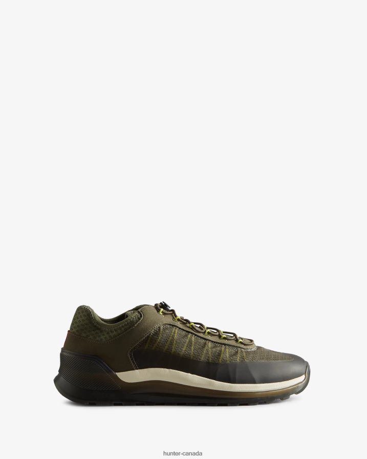 208Z2Z584 Hunter Outlet - Hunter Men Travel Sneaker Lichen Green/Thicket Green/Shaded White/Black