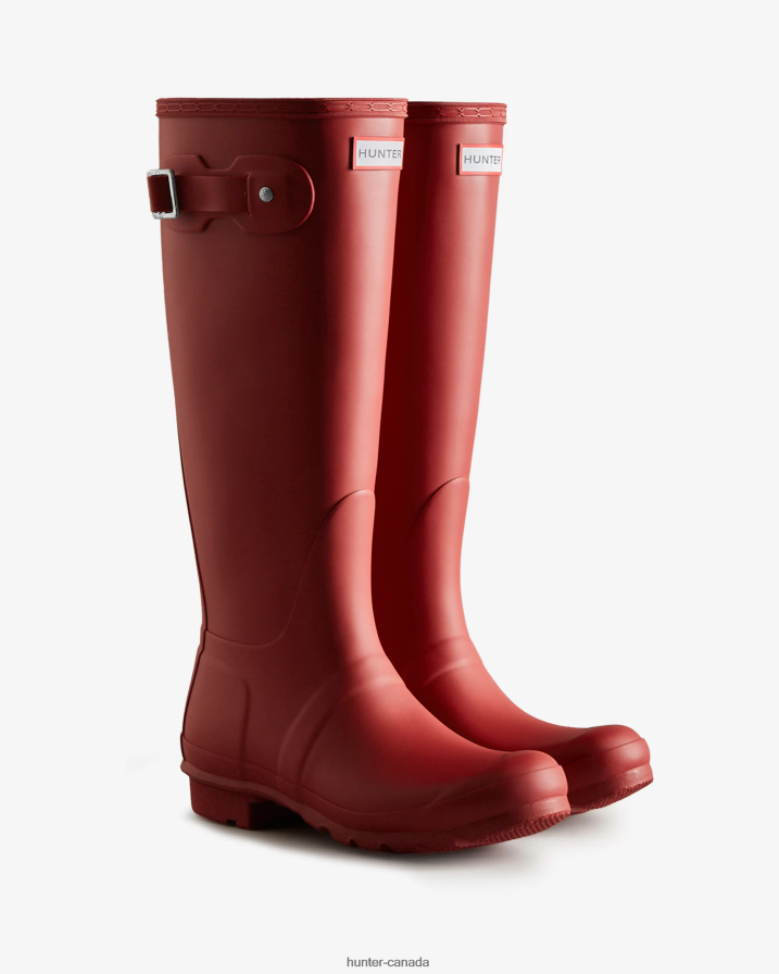 208Z2Z59 Hunter Boots Sale - Hunter Women Original Tall Rain Boots Military Red